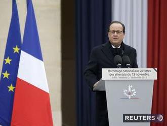 Hollande na tryzne za obete teroru sľúbil zničiť Islamský štát