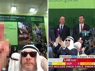 Who is the fake sheikh selfie taker who gave David Cameron the finger?