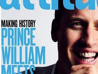 Princ William podpořil menšiny, pózoval pro gay magazín