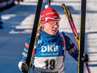 Němky biatlonové štafetě stále dominují, Češky se bez Koukalové trápily