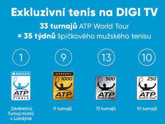DIGI TV bude vysílat tenisové turnaje ATP 2017