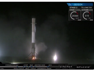 SpaceX opäť lieta a pristáva