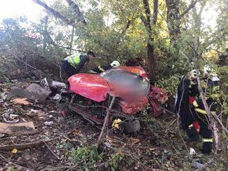 Vodič v Bratislave narazil do stromu, posádka auta neprežila
