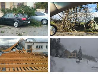 VIDEO Ničivá víchrica pustošila Slovensko: Vietor demoloval domy, napadol aj prvý sneh!