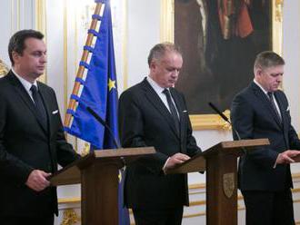 Musíme lepšie priblížiť prínosy EÚ pre Slovákov, tvrdí Šefčovič po stretnutí Kisku, Fica a Danka