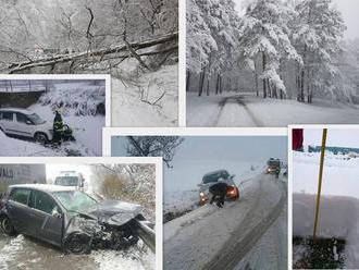 ONLINE Slovensko bojuje so snehom: Totálny kolaps na cestách, tisíce domácností bez prúdu