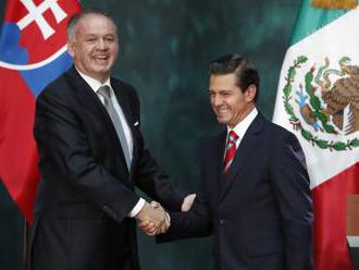 Kiska hovoril v Mexiku o hospodárskej spolupráci, od predsedu vlády prijal kľúč od hlavného mesta