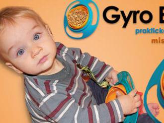 Gyro Bowl, jedinečná neprevrátiteľná miska. Šikovná a praktická pomôcka pre deti i rodičov.