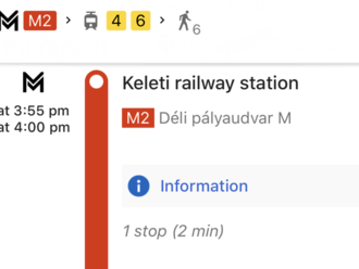 Google v Mapách cestujúcim poradí, kedy majú vystúpiť autobusu