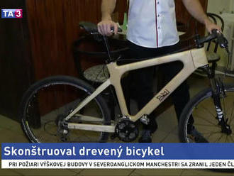Vysokoškolák skonštruoval funkčný bicykel z dreva