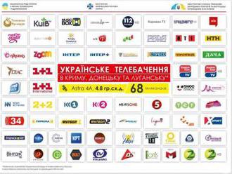 Ze 4 satelitů se vysílá 126 ukrajinských programů