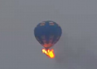 Spišskí hasiči zasahovali pri horiacom teplovzdušnom balóne