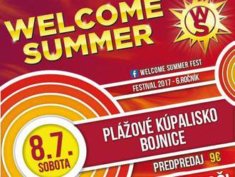WELCOME SUMMER fest 8.7. 2017 Bojnice  