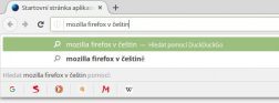 Firefox integruje funkce pole hledání do adresního řádku