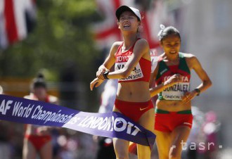 Atletika: V chôdzi na 20 km zlato pre Číňanku Jang, 36. Czaková