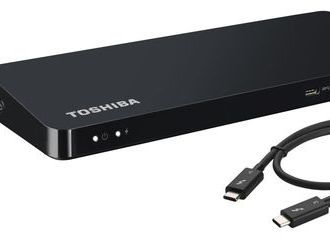 Univerzální dokovací stanice Toshiba Thunderbolt 3, určena pro prémiové notebooky
