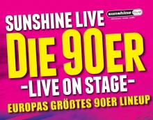 Sunshine Live zve na „Die 90er - Live on Stage“
