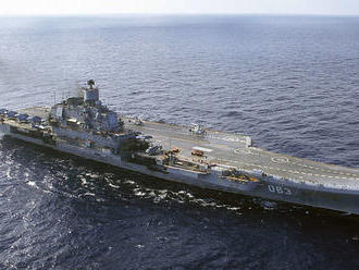 Pád žeriava poškodil ruskú lietadlovú loď Admiral Kuznecov