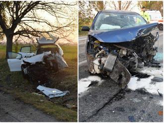 Polícia vyšetruje vážnu nehodu pri Trnave: FOTO Autá na šrot, okolnosti sú nejasné
