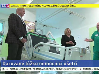 Nemocnici darovali moderné lôžko, ušetrili jej tak tisícky eur