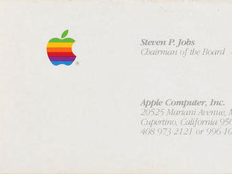Originálna vizitka Steva Jobsa sa predala za viac ako 5500 eur!