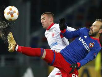 Futbalisti CSKA Moskva postúpili cez Crvenu Zvezdu Belehrad do osemfinále Európskej ligy