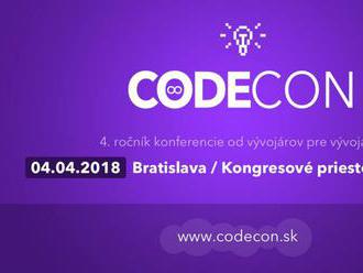 CodeCon 2018 / Konferencia od vývojárov pre vývojárov