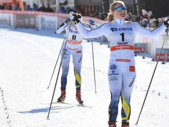 Nór Klaebo a Švédka Falková ovládli šprint vo Falune