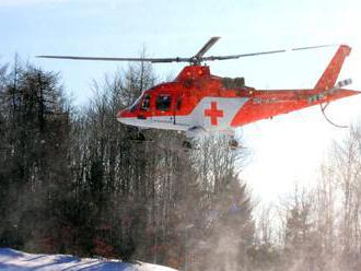 Leteckí záchranári ratovali skialpinistu, pri vodopáde Skok si vážne porezal stehno