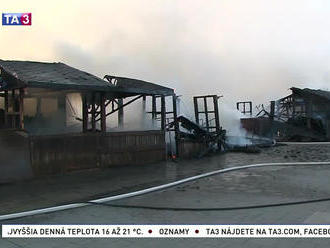 V Martine horela tržnica, plamene spôsobili rozsiahle škody