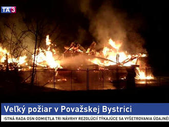 V Považskej Bystrici horela bývalá škola, zasahovali desiatky hasičov