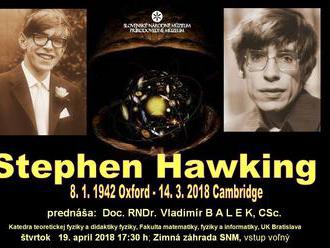 Prednáška: Stephen Hawking