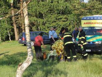 Žena uvízla v rašeliništi u Horního Slavkova, zachránit ji museli hasiči
