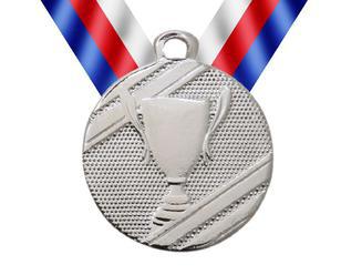 Medaile MD106.02 stříbro s trikolórou