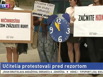 Učitelia protestovali, pozvanie ministerky na rokovanie odmietli