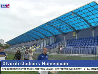 Otvorili štadión v Humennom, od futbalového zväzu dostali 750 tisíc eur