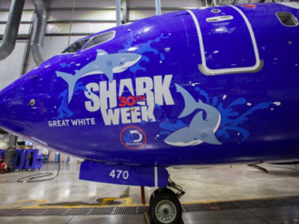 Southwest shows that sharks really can fly     - CNET