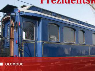 Do Olomouce přijel unikátní vlak, přivezl vagóny, kterými cestovali prezidenti