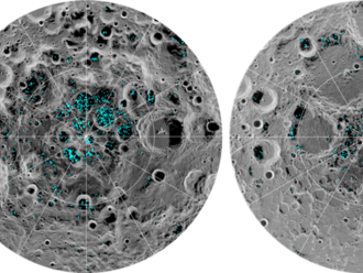 Na povrchu pólov Mesiaca je potvrdená prítomnosť vodného ľadu