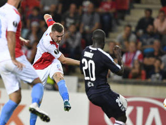 Fotbalisté Slavie vstoupili do skupiny EL výhrou 1:0 nad Bordeaux