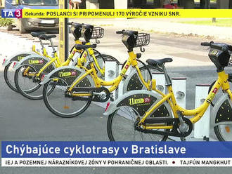 Žlté bicykle si Bratislavčania obľúbili, chýbajú im však cyklotrasy