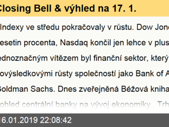 Closing Bell výhled na 17. 1.