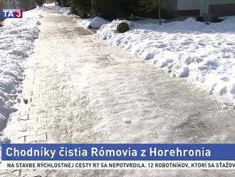 Banská Bystrica nezvláda odpratávať sneh, pomáhajú aj Rómovia