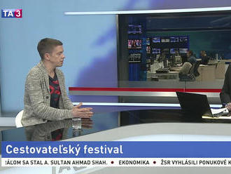 ŠTÚDIO TA3: J. Zelizňák o cestovateľskom festivale v Bratislave