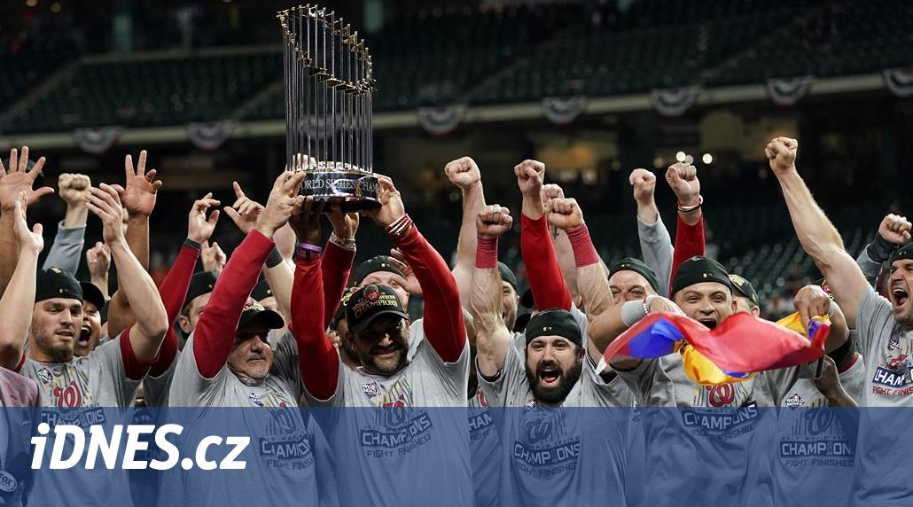 Baseballisté Washingtonu Nationals vyhráli poprvé Světovou sérii