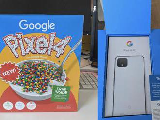 Google začal dodávať nové Pixely 4 v krabičke s cereáliami