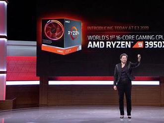 AMD Ryzen 9 3950X je o čtvrtinu rychlejší než Intel Core i9-10980XE