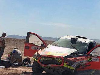 Martin Prokop měl vážnou nehodu v Marocké rallye. Zranil se i jeho spolujezdec