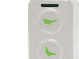 Ekologický odpudzovač holubov, neškodný pre ľudí, napájanie na batérie 6 x AAA.