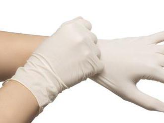 Latexové rukavice 10 KS / BALENIE, vhodné na upratovanie.